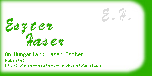 eszter haser business card
